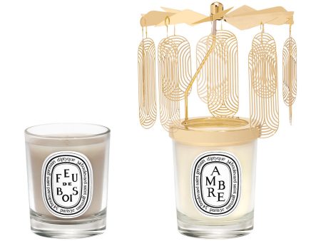 Ambre and Feu de Bois Scented Candle Carousel Gift Set (Limited Edition) Fashion