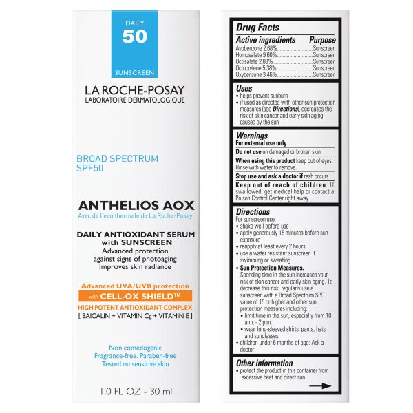 Anthelios AOX Face Serum Sunscreen SPF 50 For Cheap