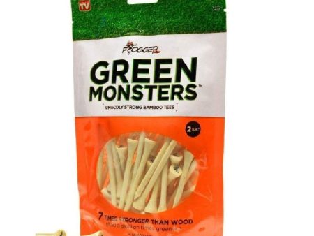 Frogger Golf Green Monsters Bamboo Tees - Ungodly Strong Tees For Sale