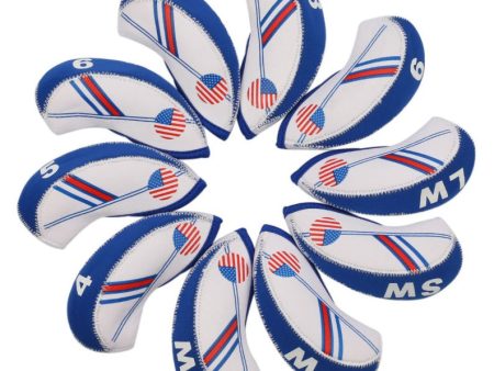 Volf Golf USA Flag Neoprene Iron Head Covers Set Cheap