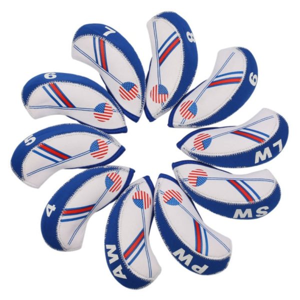 Volf Golf USA Flag Neoprene Iron Head Covers Set Cheap