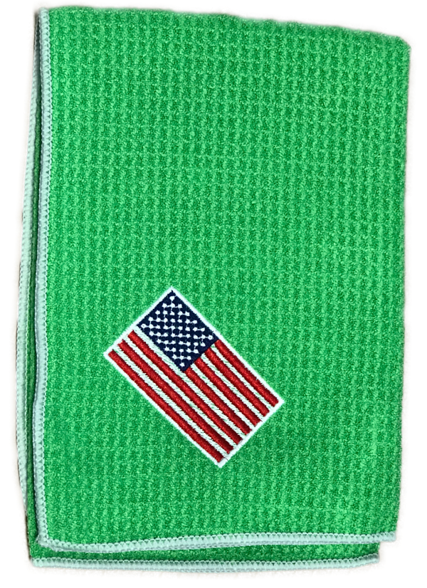 Joseph Elliott USA Embroidered Flag 18  x 18  Micro Fiber Towels Supply