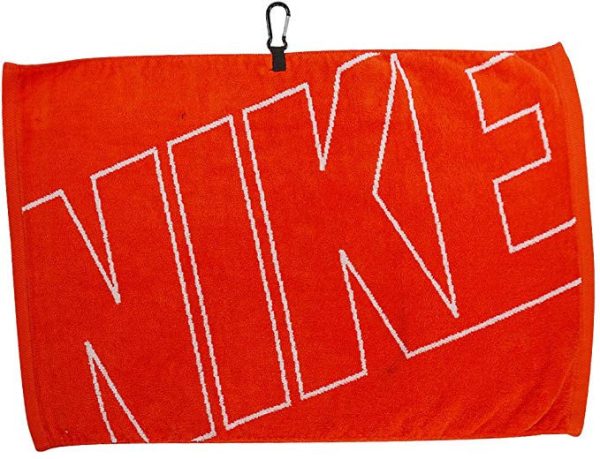 Nike Golf 16  X 24  Jacquard Towel - Orange White For Cheap