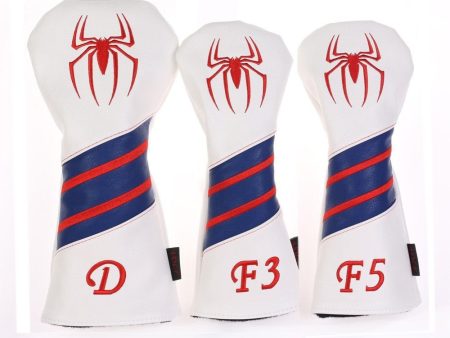 Volf Golf Red White Blue Leather Spider Headcovers Online Sale