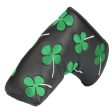 Volf Golf Black Synthetic Leather Shamrock Putter Cover Hot on Sale