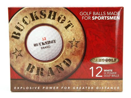 BUCKSHOT BRAND GOLF BALLS - 12 Golf Balls in Package For Cheap