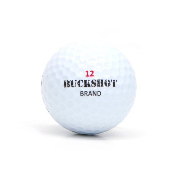 BUCKSHOT BRAND GOLF BALLS - 12 Golf Balls in Package For Cheap