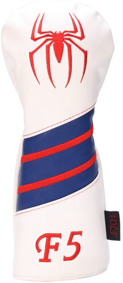 Volf Golf Red White Blue Leather Spider Headcovers Online Sale