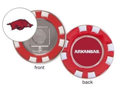 Team Effort Arkansas Razorbacks Magnetic Poker Chip Ball Marker Online Sale