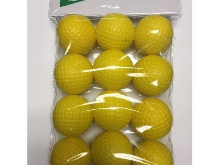 Reduced Flight Yellow Foam Golf Balls - 12 pack Online now