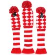 Volf Golf Knit Red White Diamond Headcover Set Sale