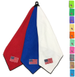 Joseph Elliott USA Embroidered Flag 18  x 18  Micro Fiber Towels Supply