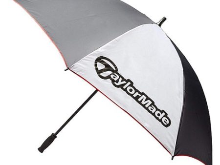 TaylorMade 60  Single Canopy Umbrella - White & Black Hot on Sale