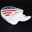 Volf Golf Red White Blue Synthetic Leather USA Mallet Putter Cover Sale