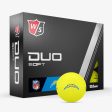 Wilson Staff Duo Optix NFL Team Licensed Golf Balls - Matte Yellow For Discount