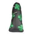 Volf Golf Black Synthetic Leather Shamrock Putter Cover Hot on Sale