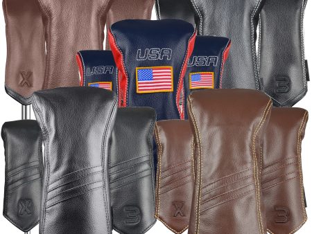 Sun Mountain Golf Leather Head Covers For Sale