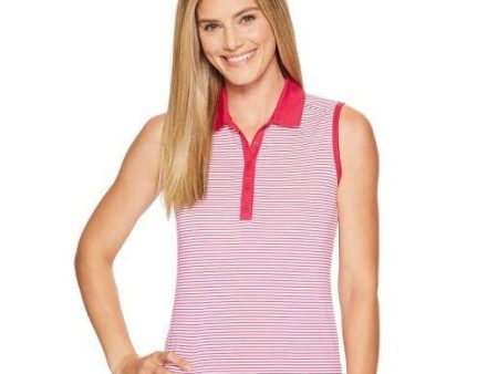 Nike Golf Womens Victory Stripe Sleeveless Polo Shirt Online Sale