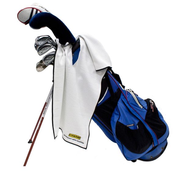 Champ Pro Caddy Golf Towel White Online now