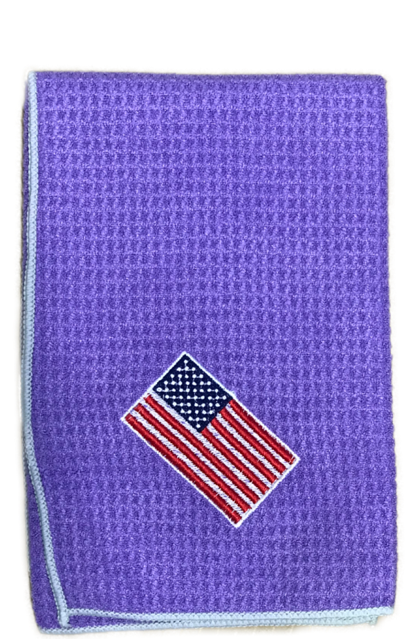 Joseph Elliott USA Embroidered Flag 18  x 18  Micro Fiber Towels Supply